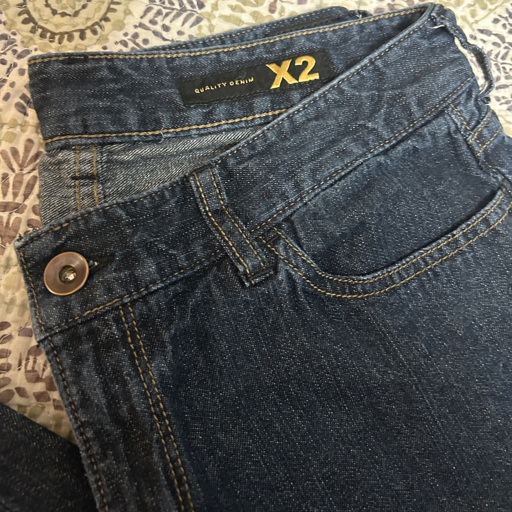 X2 Dark Denim Women's Wide Leg Jeans- Size 6 Regular
